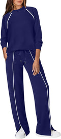 2 Piece Sets for Women Airport Travel Outfits Track Suits Sweat Sets Mock Neck Lounge Sets Fall Fashion Clothes