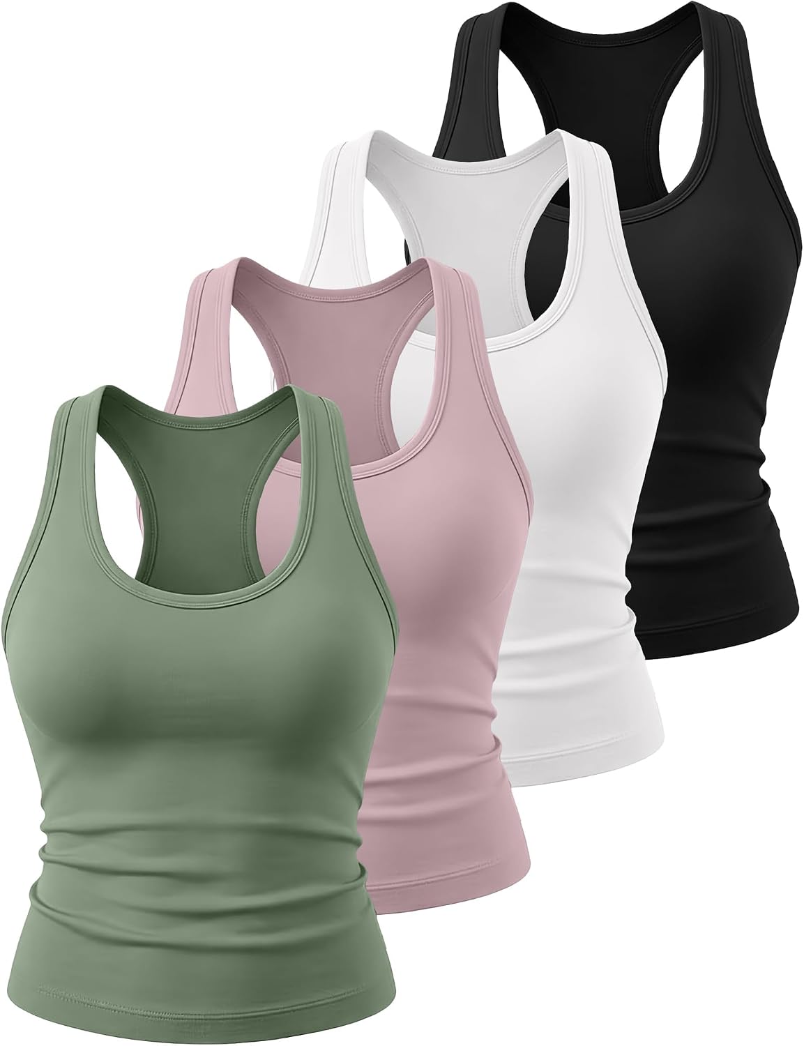Women’s Racerback Workout Tank Top – Lightweight Athletic Shirt for Gym, Running & Training