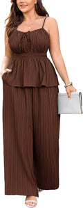 Women’s Casual Vacation Two-Piece Outfit – Elegant Milkmaid-Inspired Top and Matching Bottoms