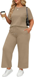 Women’s Casual Two-Piece Lounge Set – Relaxed Top and Matching Pants for Everyday Comfort
