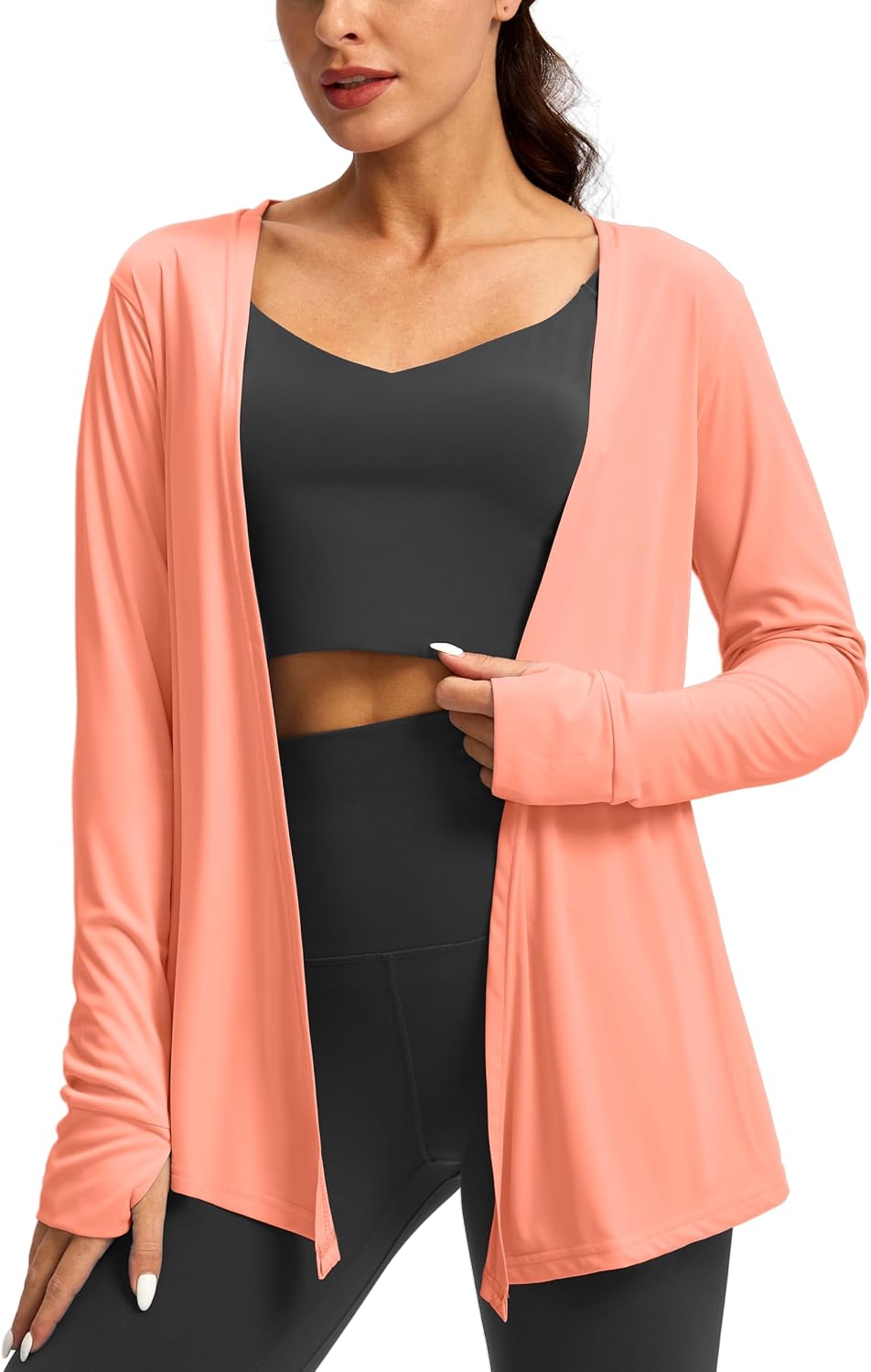 Women's UPF 50+ Sun Shirt Long Sleeve UV Sun Protection Shirts Lightweight Cardigan for Women with Pockets SPF Swim Cover Up