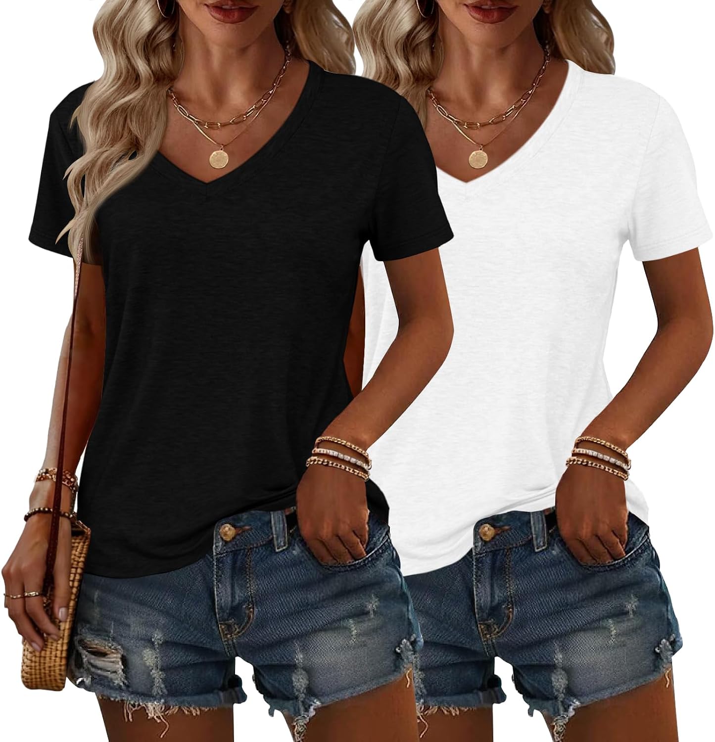 Women’s Casual Summer T-Shirt – Relaxed Short Sleeve Top for Everyday Outfits