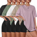 Women’s Oversized Casual T-Shirt – Loose-Fit Short Sleeve Top for Workout and Everyday Wear