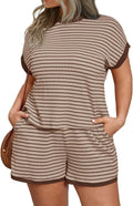 Women’s Soft Lounge Two-Piece Set – Comfortable Casual Top and Matching Bottoms for Home & Travel